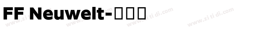 FF Neuwelt字体转换